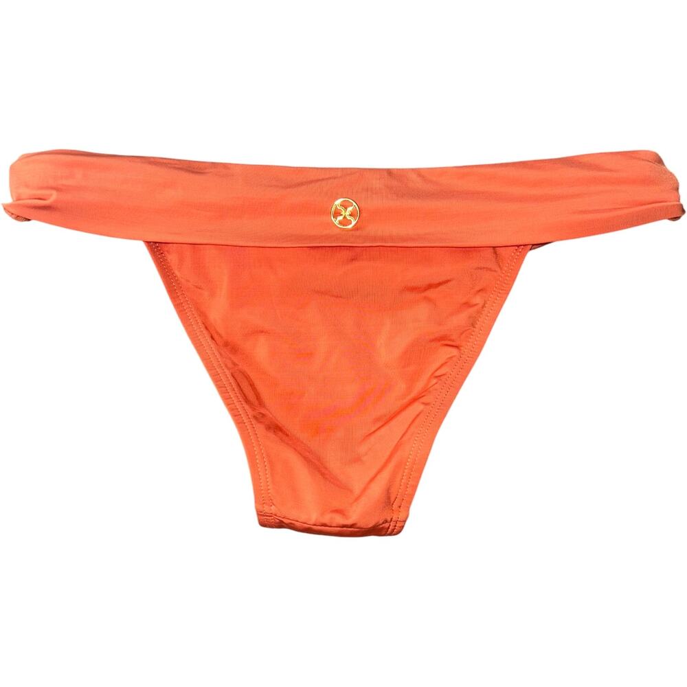 NWOT Orange ViX Paula Hermanny Bia Bikini Bottom $129 Size XS Moderate Coverage
